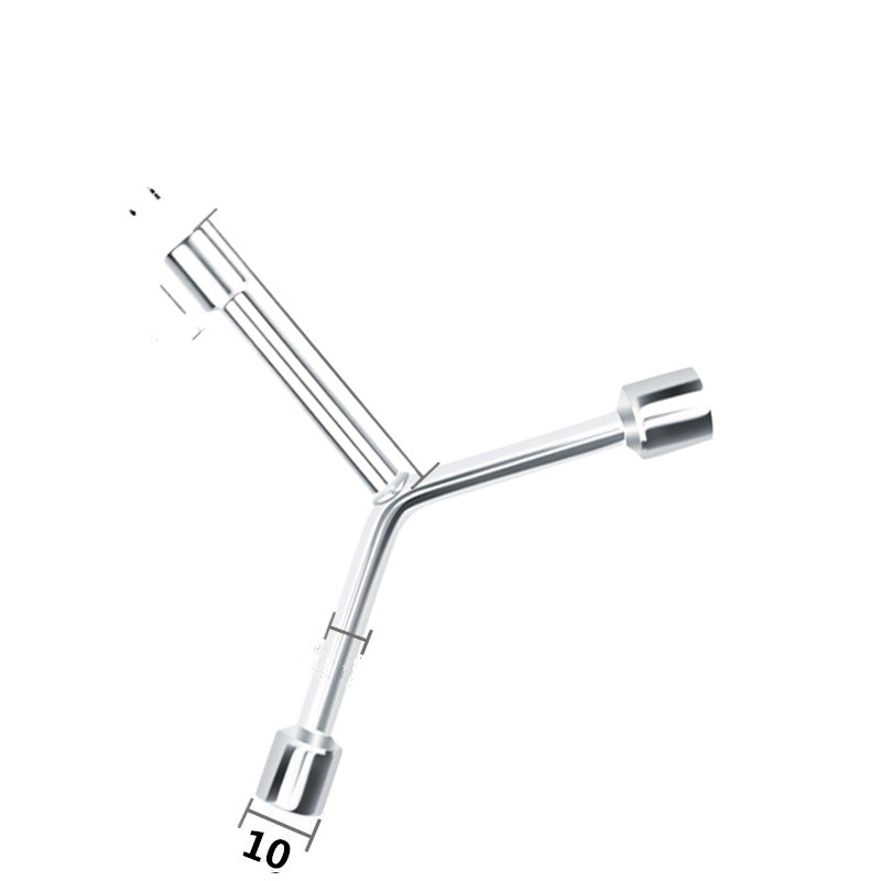 Herramienta de llave de manguito triangular alargada tipo Y 18mm calentador de agua tubo de drenaje 13 manga conjunto completo