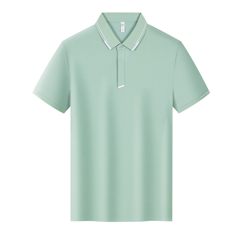夏の作業服半袖折り襟ポロシャツtシャツ企業文化広告シャツ印字ロゴ|undefined