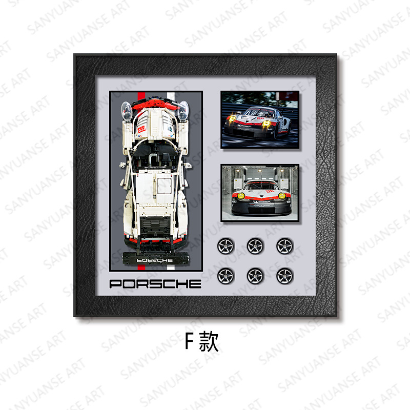 Sala de estar sofá pared de fondo pintura decorativa transfronteriza exclusivamente para bloques de construcción hechos a mano pintura colgante de automóvil pintura física tridimensional 3D