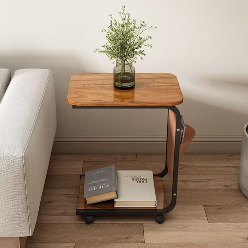 Round side table small tea table cream style creative sofa decoration modern minimalist mobile simple household popular house plan