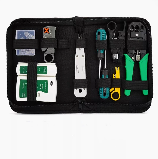 Набор сетевых инструментов, набор тестеров для установки сети, набор зажимов для домашнего сетевого кабеля, оригинальная специальная цена