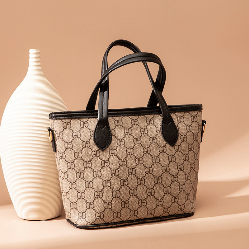 Bolso de mujer de comercio exterior 2023 nuevo bolso de impresión retro europeo y americano flor de hombro bolso de mujer en vivo explosión