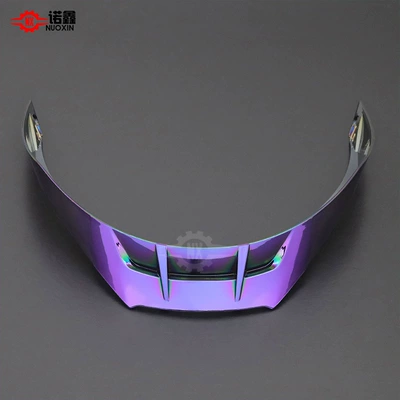 wing motorcycle helmet modification big | Dəbilqə (Kaska) aksesuarları - pista-rear-wing-purple-plated-with-screws