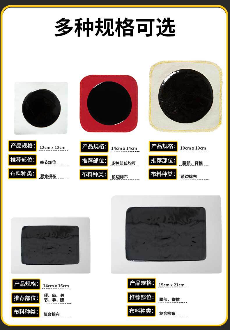 Traditional Black Plaster Base Paste Lao Hei Gao for External Foot and Body Application 25g Bag details