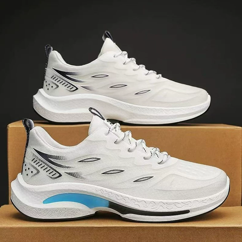 Летние дышащие мужские кроссовки 2025 новые молодежные спортивные и повседневные кроссовки для бега, легкие сетчатые модные кроссовки для студентов и пап