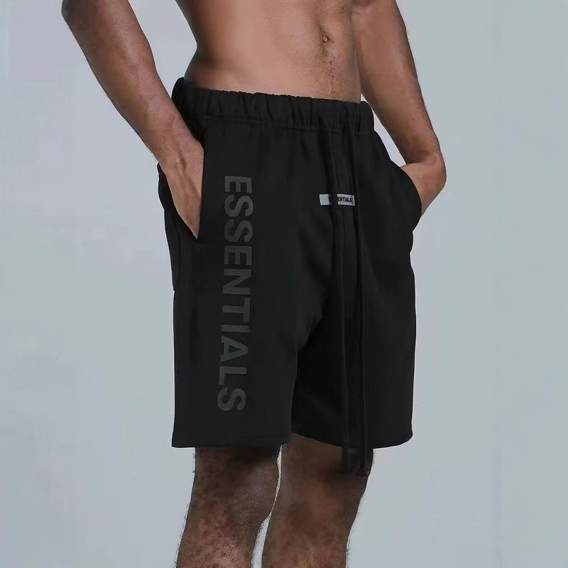 Essentials Summer Men's Outerwear Shorts High Street Youth Couple Style Knee-Length Loose Fit Fog Sub-Brand Trendy Brand Essentials Summer Men's Outerwear Shorts High Street Youth Couple Style Knee-Length Loose Fit Fog Sub-Brand Trendy Brand