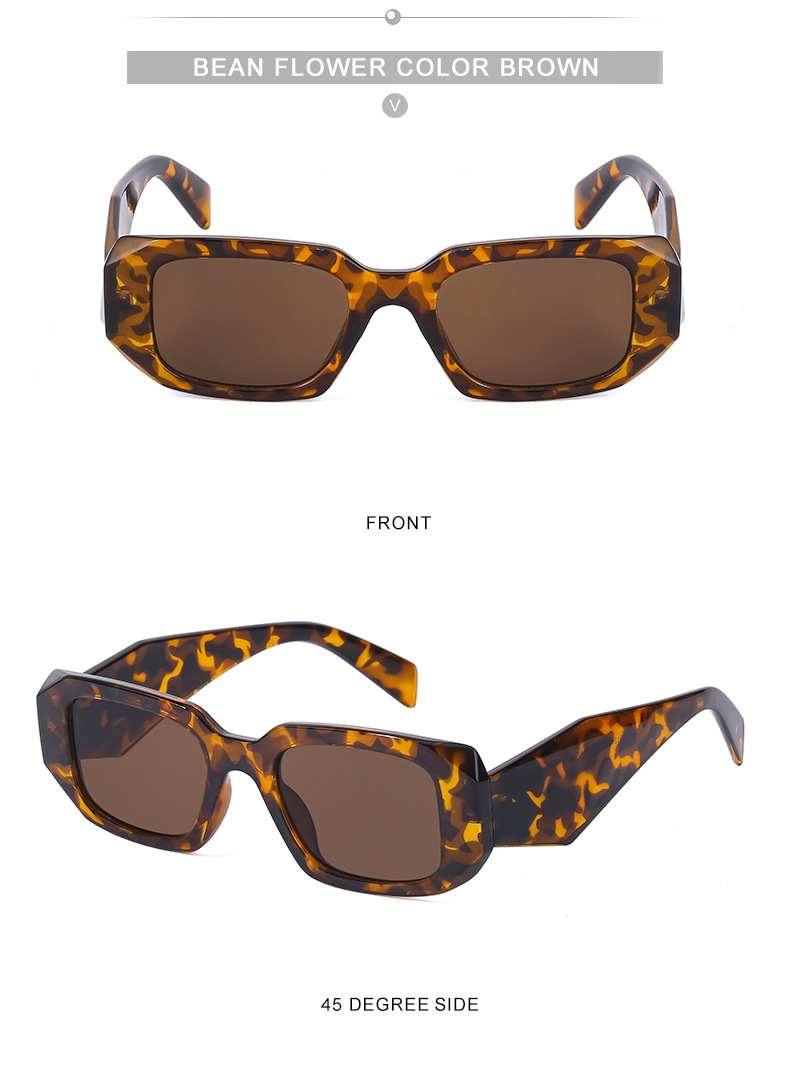 Irregular Frame Clashing Color Sunglasses Wholesale Nihaojewelry display picture 3