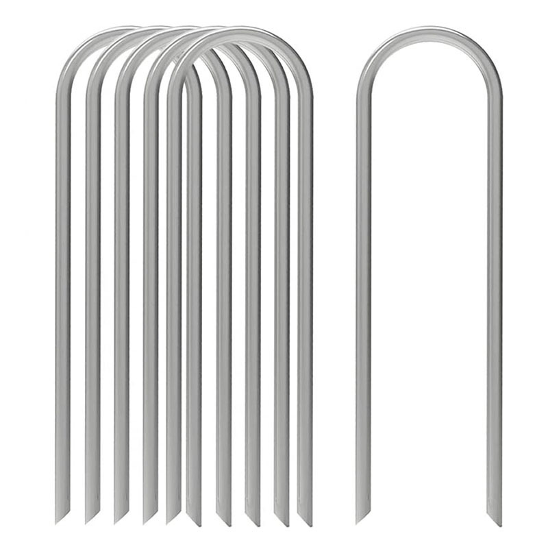 FUENTE fabricante de uñas de tierra en forma de U paño anti-hierba clavo de tierra en forma de U uñas de tela de tierra en forma de U jardinería uñas de tierra paño de escarda clavo de tierra