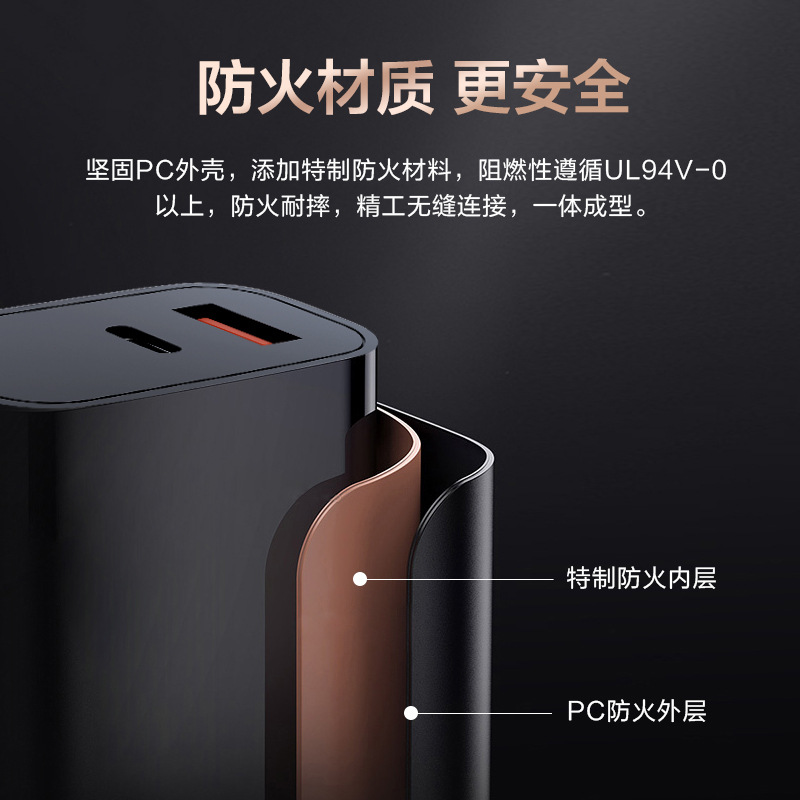 Cargador PD personalizado de 25W estándar australiano pd + qc cabezal de carga SAA adaptador certificado PPS protocolo 25W cabezal de carga rápida