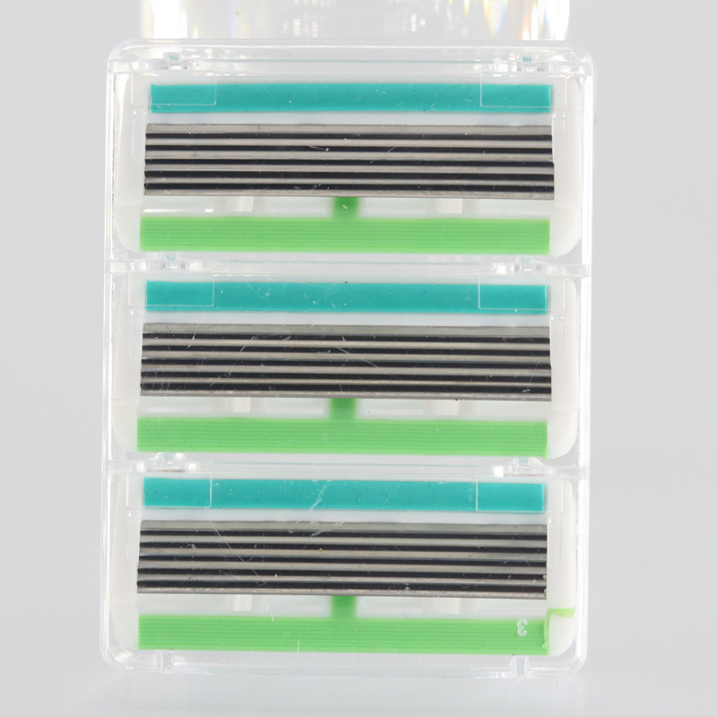 6-layer stainless steel blade manual razor blade shaving blade hair removal knife hair removal knife replaceable head