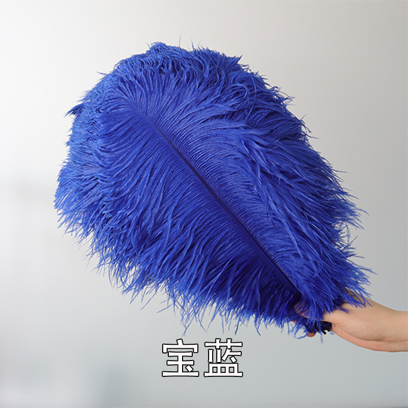15 - 75cm al por mayor plumas de avestruz azul precioso boda de avestruz decoración de cabello guía de la mesa adornos de flores accesorios de fiesta