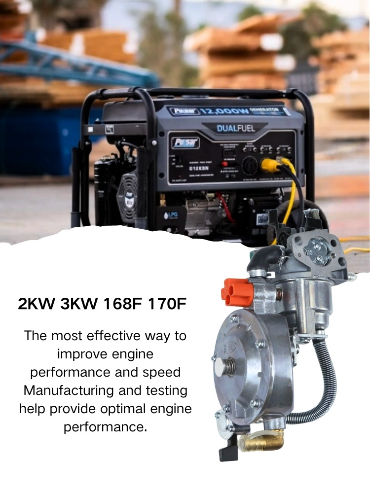 Dual Fuel Carburetor for Gx160 Gx200 168F 170F 3-5Kw Lpg Multi Fuel Liquefied