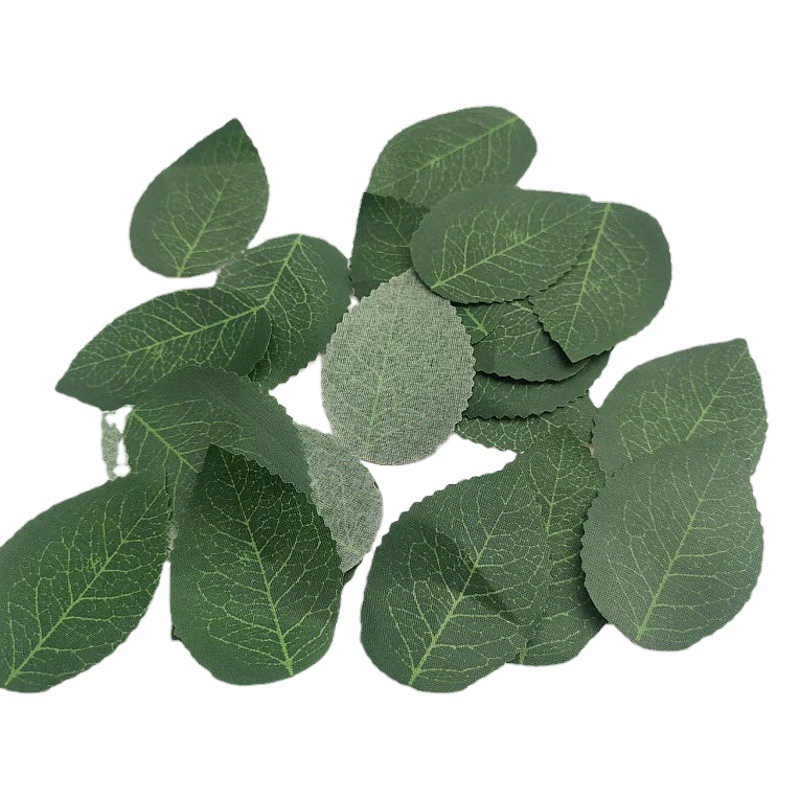 6 см Моделирование листьев растений DIY венок коробка конфет Подарочная коробка украшения поддельные листья Роза один лист