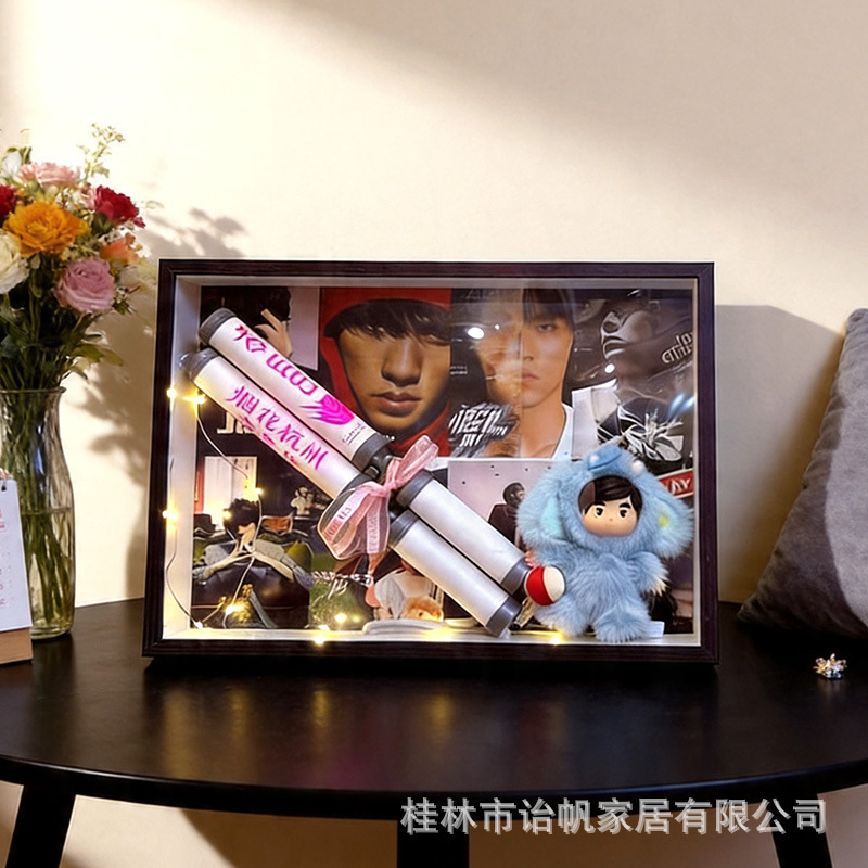 Jay Chou Fan Lightstick Storage Frame Display Box Hollow DIY Concert Merchandise Decoration Stand Transparent Dustproof Jay Chou Fan Lightstick Storage Frame Display Box Hollow DIY Concert Merchandise Decoration Stand Transparent Dustproof