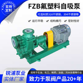 FZB氟塑料合金自吸泵厂家卧式氟塑料自吸离心泵耐腐蚀自吸化工泵