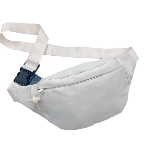 Fashion cross-border men's and women's waist bag, shoulder bag, chest bag, waterproof outdoor travel bag, solid color coin mobile phone bag