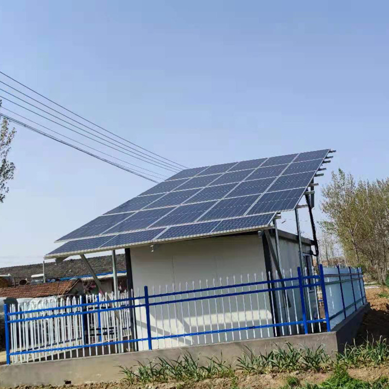 太阳能光伏发电离网发电系统5000W离网站蓄能高功率太阳能板