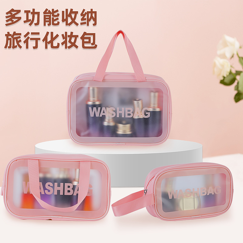 New waterproof makeup bag for women, large capacity portable Instagram popular travel cosmetics, toiletries, storage bag