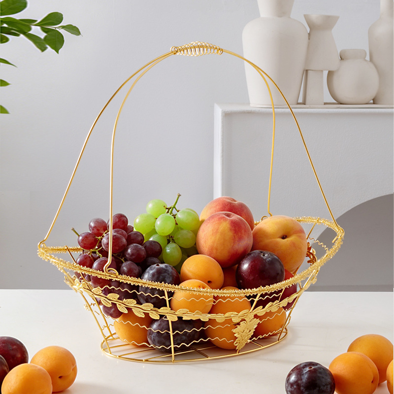 alto valor facial de metales, paquetes azules de hierro precioso, regalos frescos, regalos de frutas creativos de alta calidad, canasta de frutas