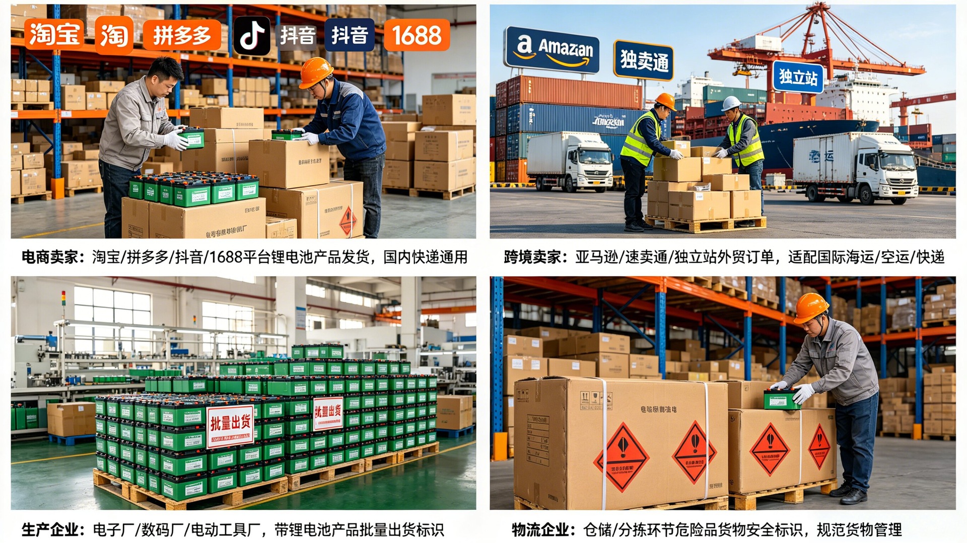 批发锂电池防火标签航空货运9类危险品警示标跨境不干胶标签定制