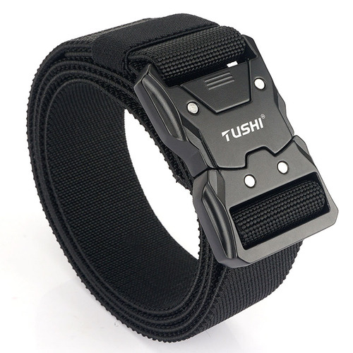 New quick release tactical buckle nylon elastic elastic belt tooling outdoor training belt manufacturer wholesale pants belt
