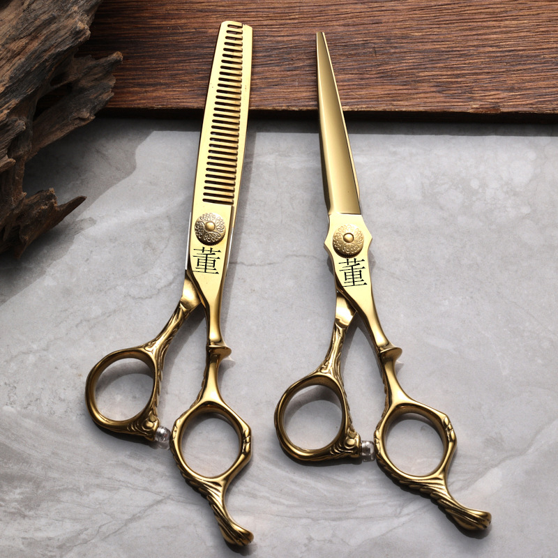 一件代发专业量大从优440c美发剪刀发型师专业牙剪无痕理发发廊剪