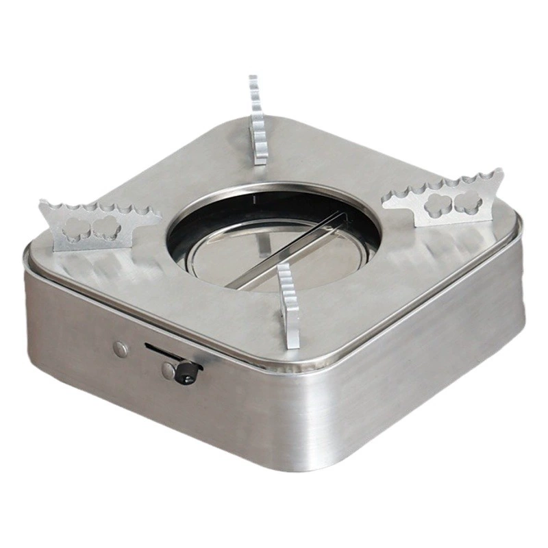 Бытовая спиртовая плита портативная Выдвижная ресторанная плита из нержавеющей стали Коммерческая Высококачественная Банкетная сухая спиртовая плита