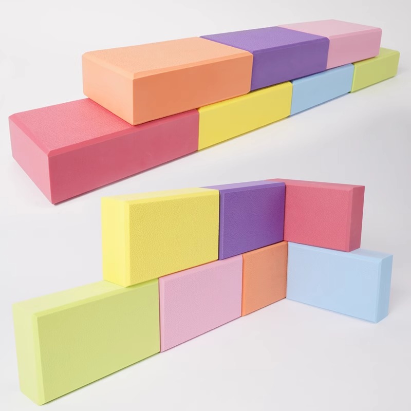 EVA toque piedra a través del río accesorios ladrillo equipos de enseñanza de ladrillo niños entrenamiento de sensación de gran espuma ladrillo juguete M