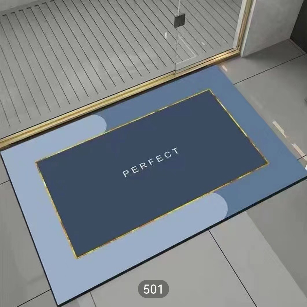 Alfombrilla de baño de tierra de diatomeas antideslizante para dropshipping transfronterizo Temu, alfombrilla de suelo para baño, alfombrilla de inodoro absorbente de agua de secado rápido, alfombrilla para puerta.