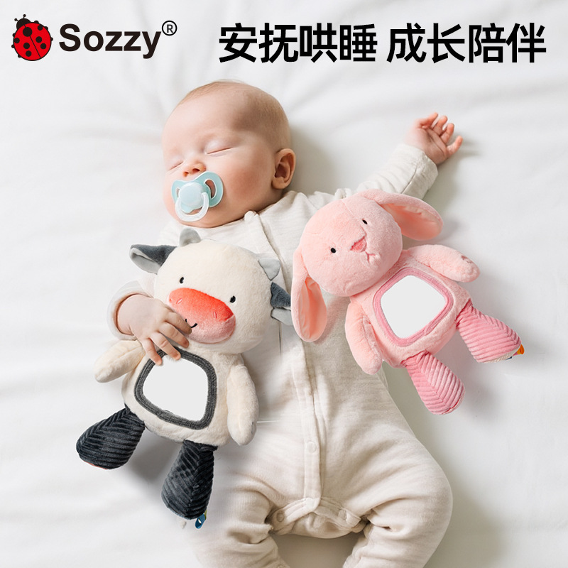Bebé sozzy música calmante muñeca colgante cantar juguetes de regalo de cumpleaños muñeca