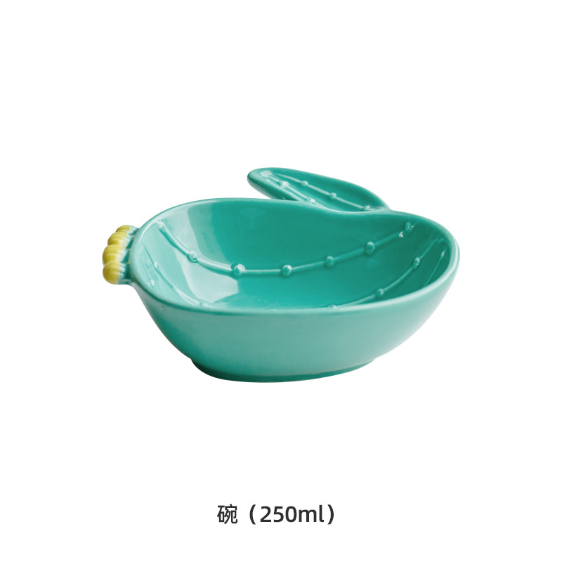 Limón lindo creativo chica niños estudiante hogar postre ensalada tazón de arroz plato vajilla