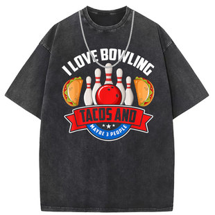 Short-sleeved T-shirt women's washed old American street original European and American men's clothing men's and women's custom