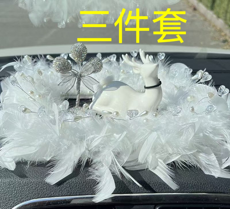 Artículo creativo de la chica del mar adornos de automóviles perfume encantador ángel perfume de automóvil perla base de diamante perfumado perdurable