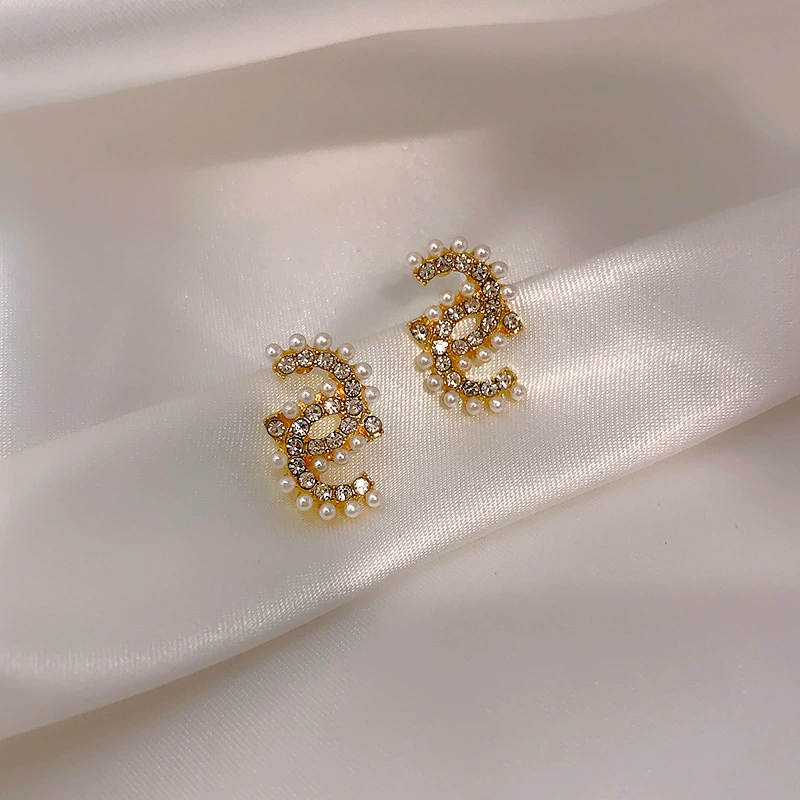 Серебряная игла, универсальные маленькие сережки из жемчуга, образец серебро 925, интернет-знаменитость