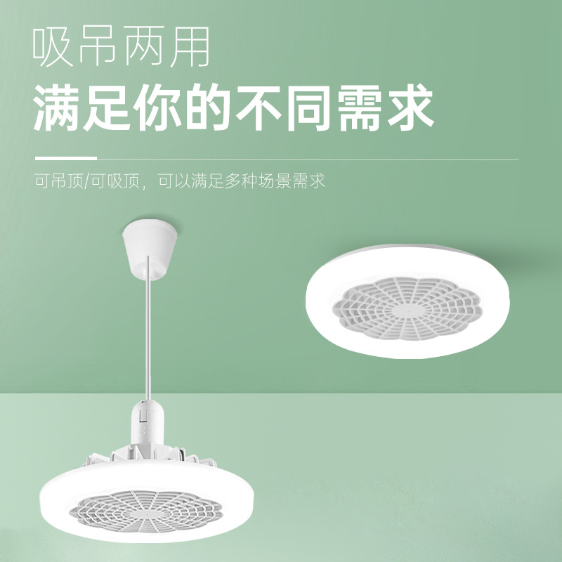 Nuevo ventilador de tornillo e27, lámpara con control remoto, iluminación de doble uso para restaurante, cocina, lámpara de ventilador de techo, lámpara de ventilador led para dormitorio y hogar