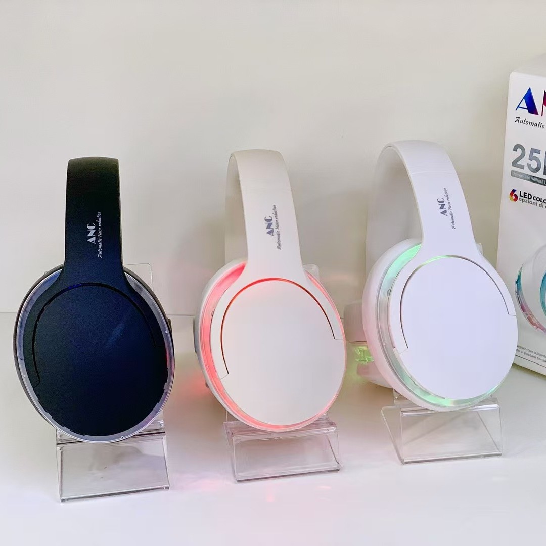 Nuevo AN - 1 ANC transfronterizo activamente redujo el ruido auriculares Bluetooth auriculares plegables auriculares RGB image 3