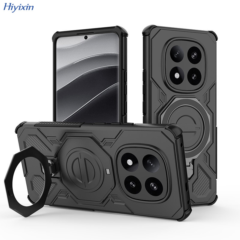 适用小米15T Pro指环手机壳Turbo4 Pro旋转支架引磁保护套