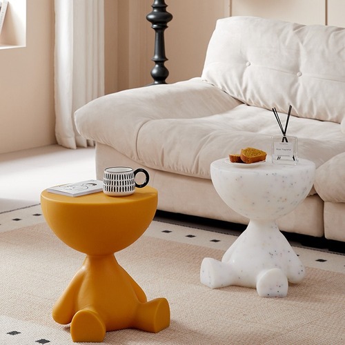 Creative small flat-top coffee table, living room home-use small coffee table, sofa side table for lying down, balcony small tea table, bedside small coffee table