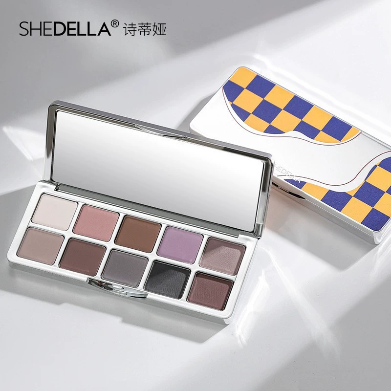 诗蒂娅 Chess, eyeshadow palette, makeup primer, eye shadow, ten colors