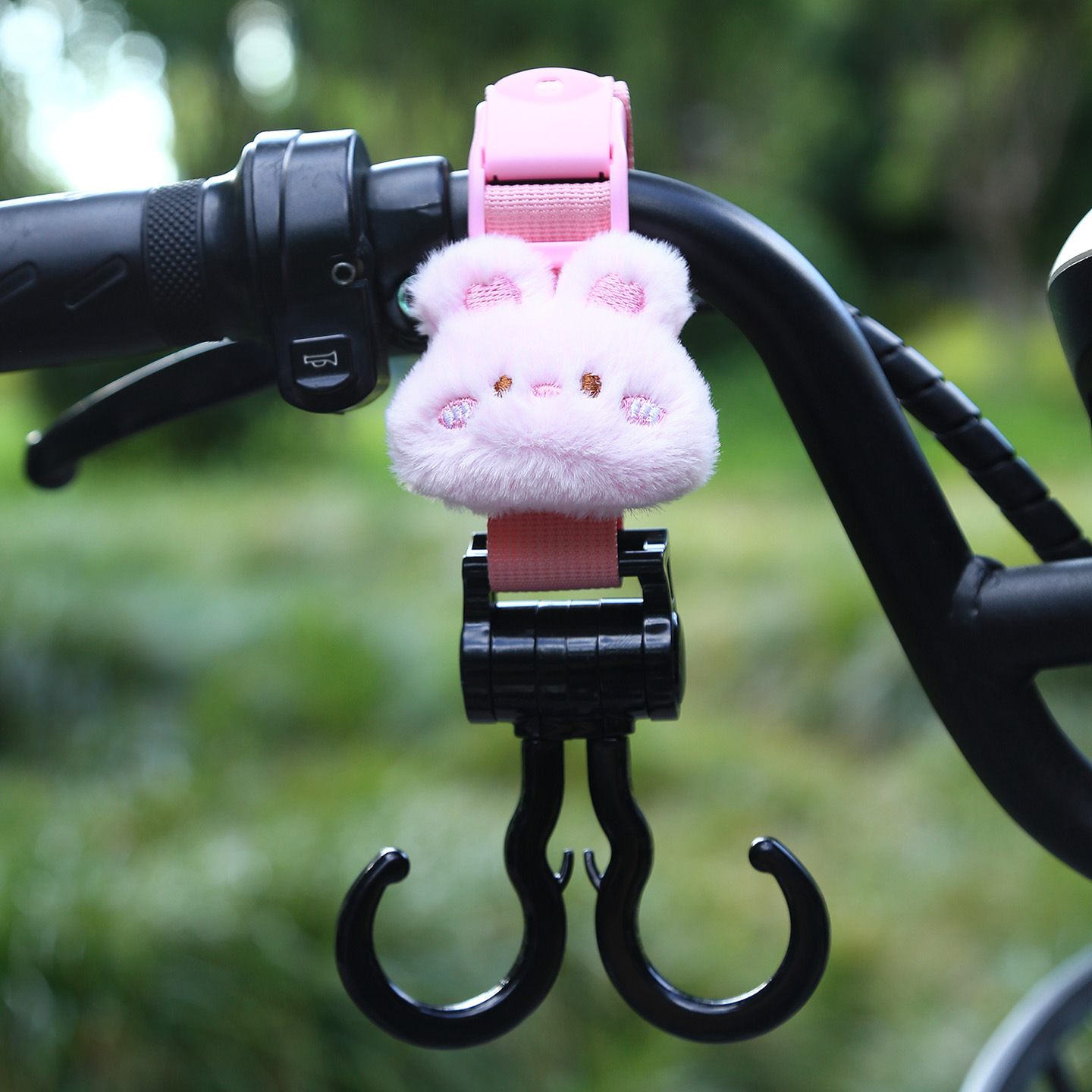 Universal – Electric Vehicle Other Electric Vehicle Accessories - pink-double-hook-pink-rabbit-plush-short-22cm