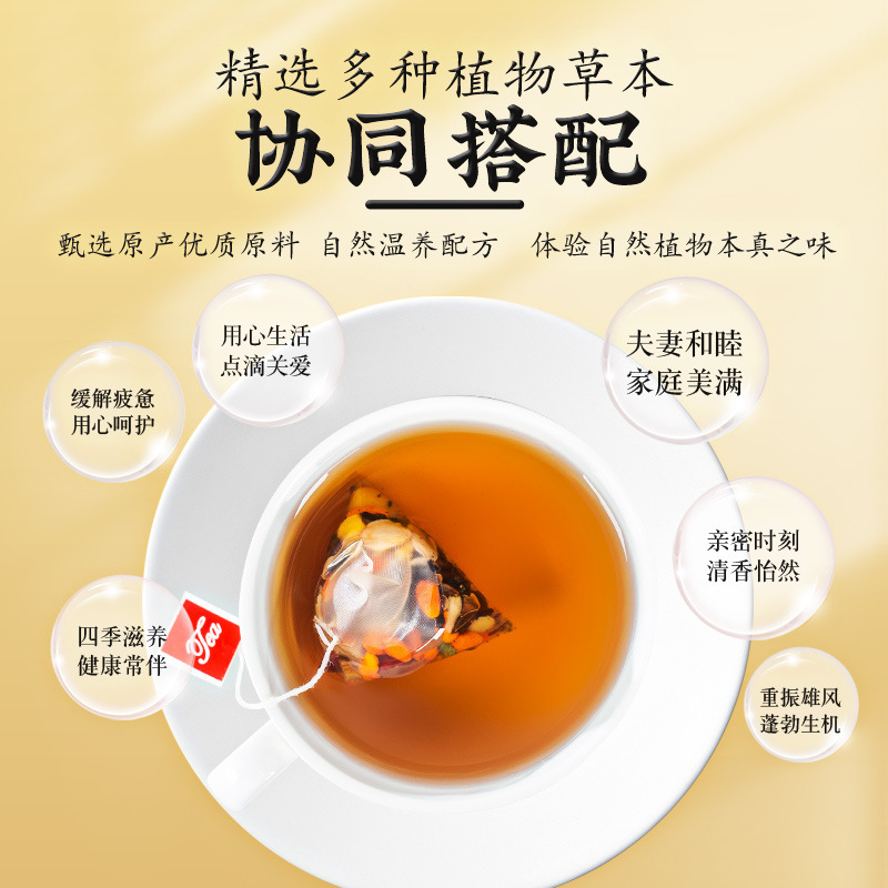 人参五宝茶桑瑪組男茶固本養生茶独立包装人参五宝茶|undefined