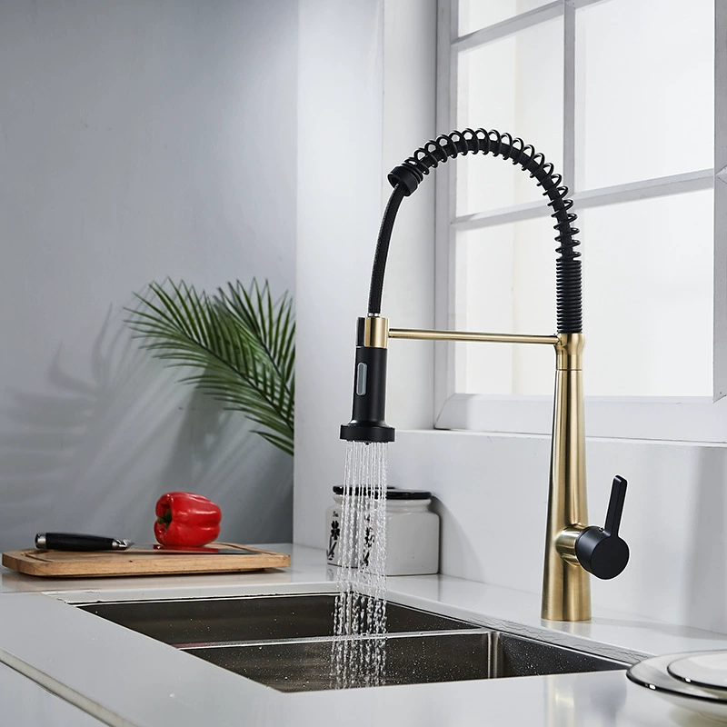 Фабричный пружинный насос кран для подачи воды, кухонный кран для холодной и горячей воды, мойка для мытья кастрюль