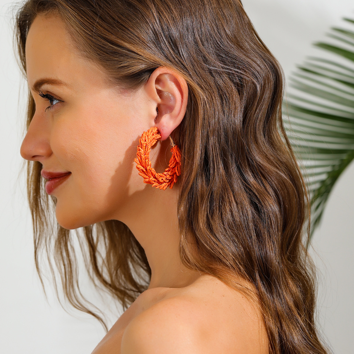 11g Weight 304 Stainless Steel Ear Needle Material Earrings Classification 1 Pair Quantity Holiday, Travel Occasion raffia Material Geometric Pattern All Seasons Season Women's Gender Vacation, Simple Style Style 1 Pair Vacation Simple Style Geometric Raffia Earrings 12