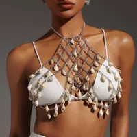 Хит продаж Q5090Y новая цепочка на грудь цепочки для тела Shell body chain