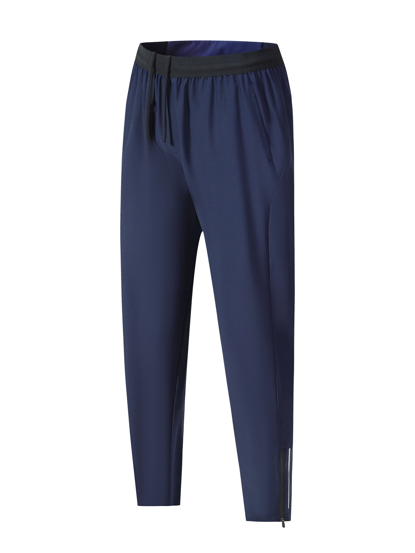 Pantalones de secado rápido de los hombres otoño Nuevos Pantalones deportivos transpirables sueltos de los hombres de fitness atados al tobillo de entrenamiento pantalones Casuales