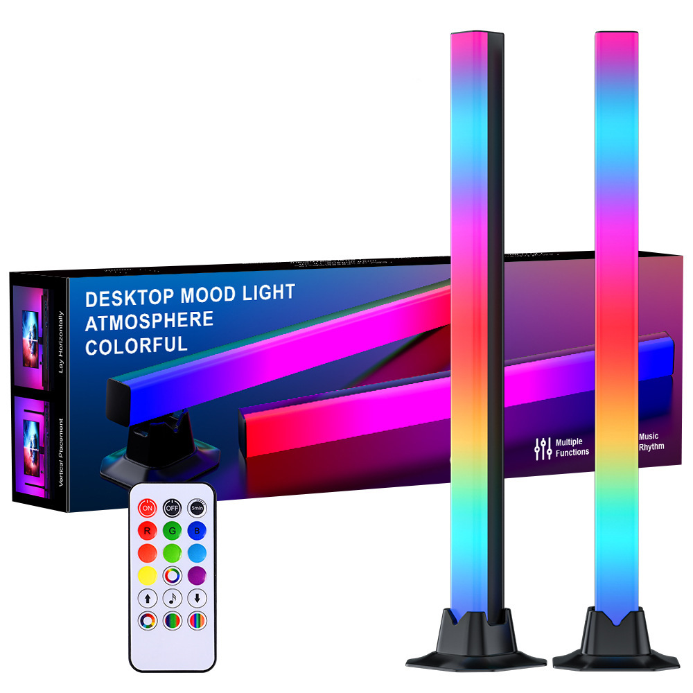 Luz de atmósfera de escritorio LED lazosas Juegos de deportes en vivo Luz de ritmo Bluetooth Música inteligente Luz de fondo RGB