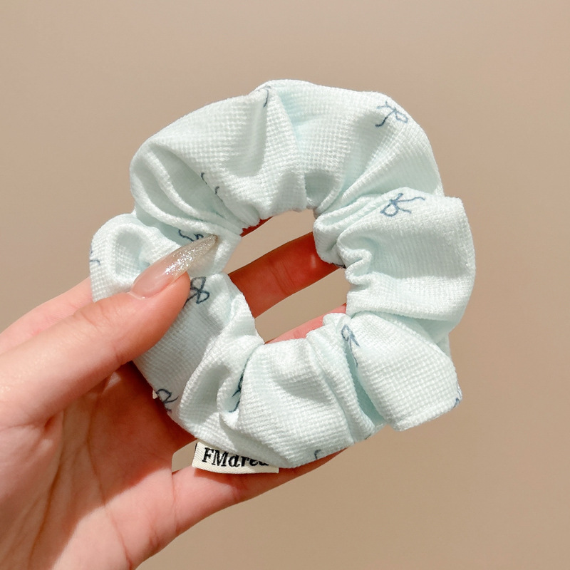 Temperamento floral intestino grueso anillo para el cabello bola femenina cabeza cuerda dulce cola de caballo cuerda para el cabello banda de goma de alta calidad accesorios para el cabello al por mayor