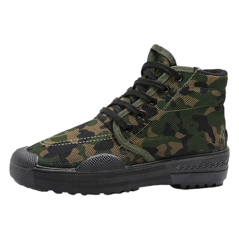 Оптовая Продажа с фабрики, обувь с высоким берцем, Мужская Рабочая обувь для строительных площадок, военная тренировочная обувь, женская тренировочная резиновая обувь, обувь для охраны труда на сельскохозяйственных землях