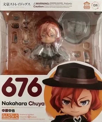 Q-версия Nendoroid фигурки, Bungou Stray Dogs Дазай (657) и Накахара (676), 10 см, сменные лица