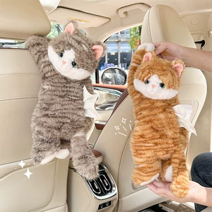 Car Tissue Box Hanging Type Creative Cute Cartoon Car Seat Back Tissue Hanging Bag Tissue Box Car Interior Supplies